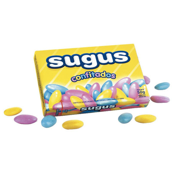 Pampa Direct Sugus Confitados Hard Candy with Soft Interior, 50 g / 1.8 oz box (pack of 3)