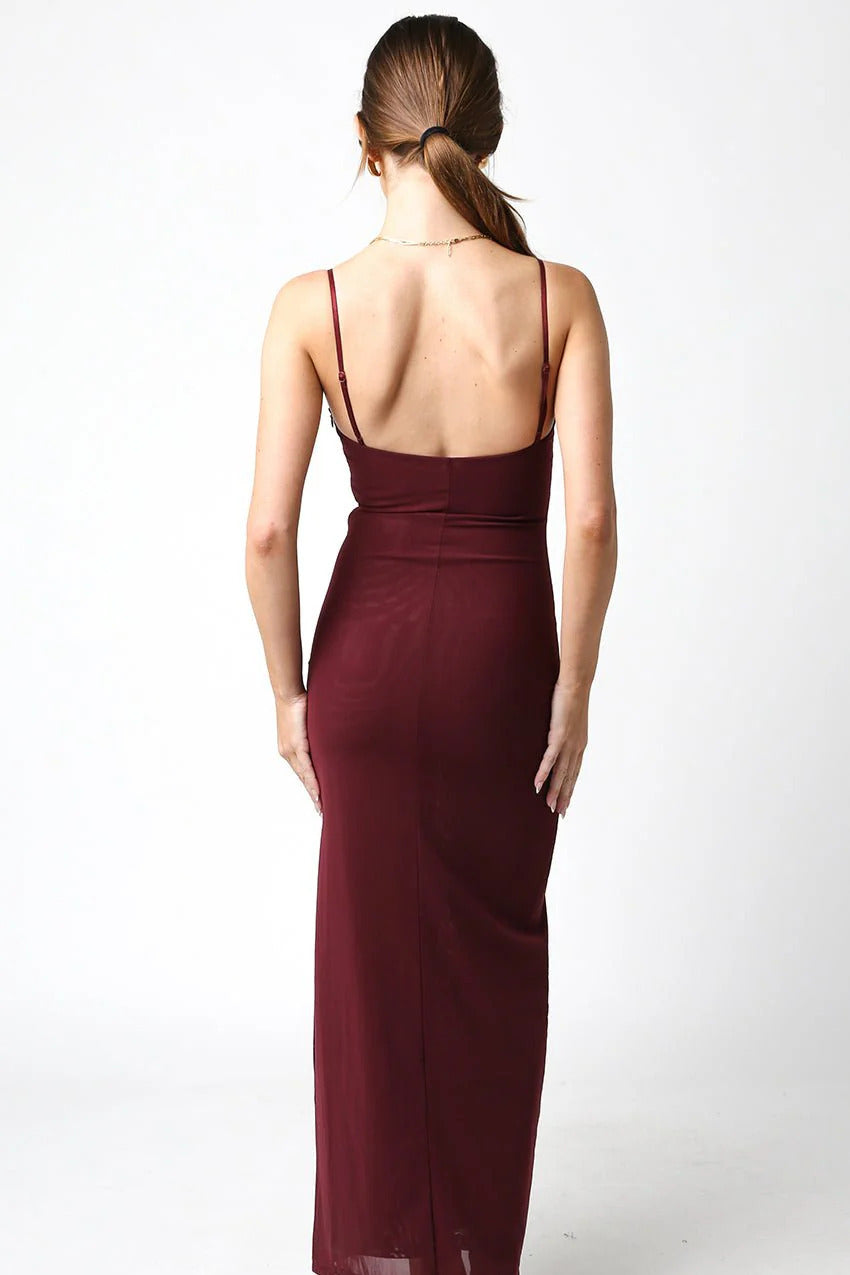 Ruby & Jenna Women's Maxi Mesh Dress