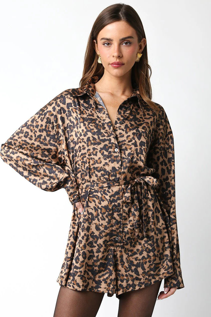 Ruby & Jenna Women's Printed Romper