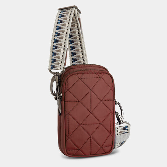 Travelon Anti-Theft Boho 2 Compartment Phone Crossbody