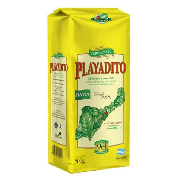 Pampa Direct Playadito Yerba Mate Traditional Con Palo from Colonia Liebig - New Packaging, 500 g / 1.1 lb