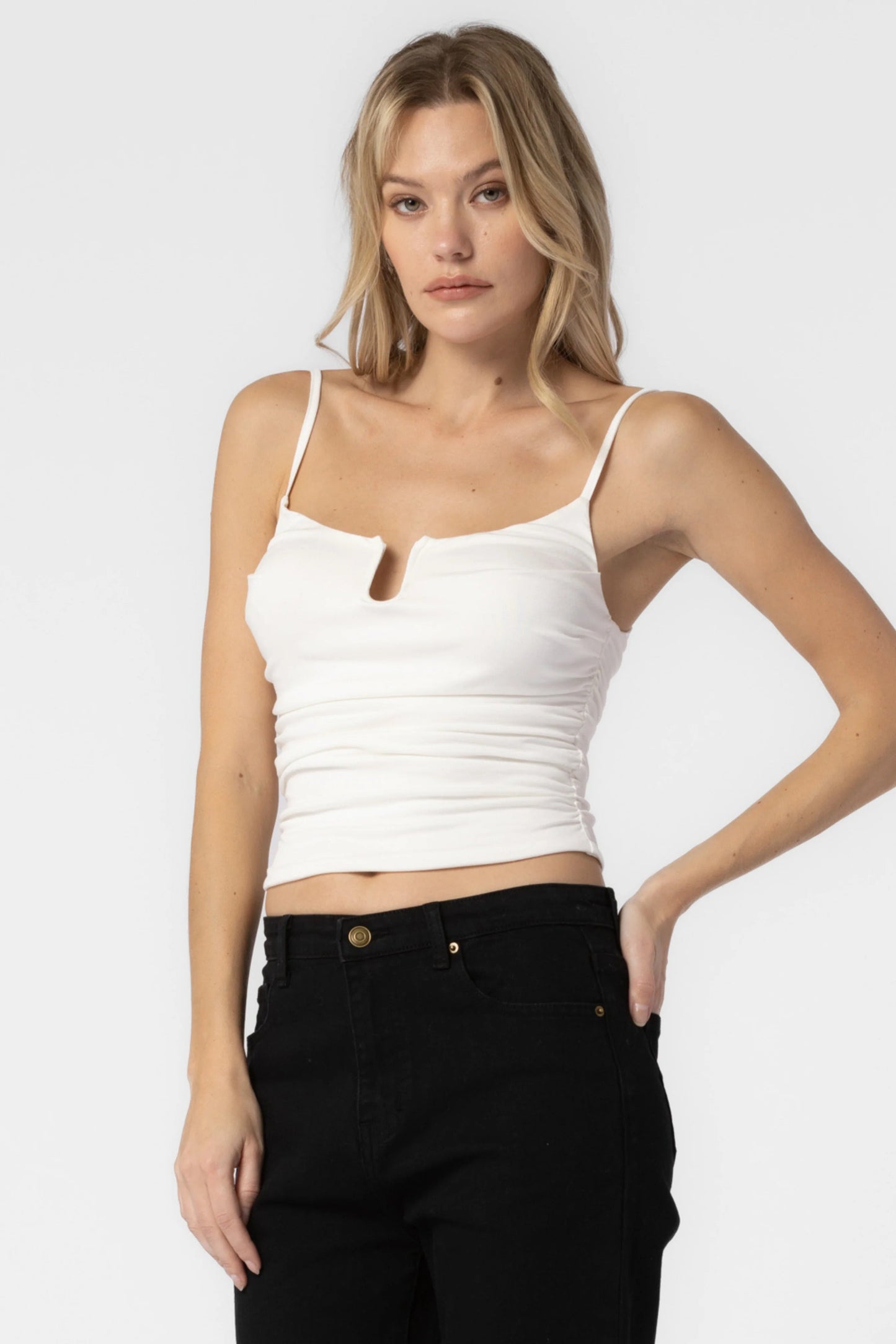 Ruby & Jenna Women's Wire Trim Cami Top