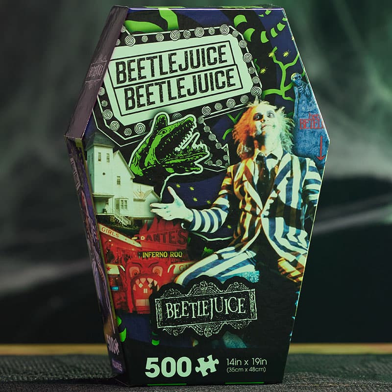 Cracker Barrel Beetlejuice Coffin Jigsaw Puzzle