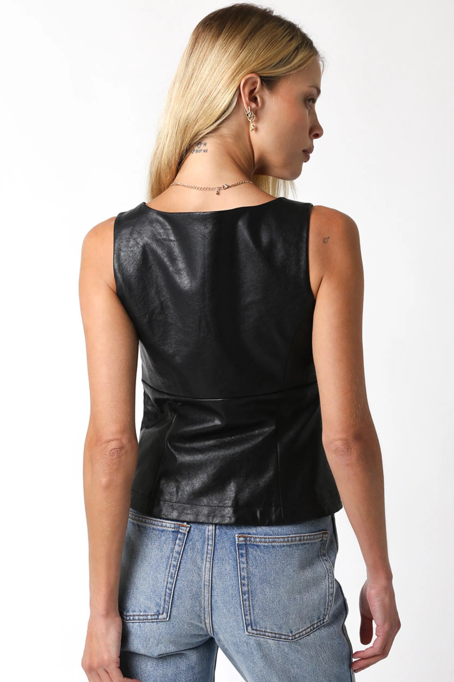 Ruby & Jenna Women's Zip Front Vest Top