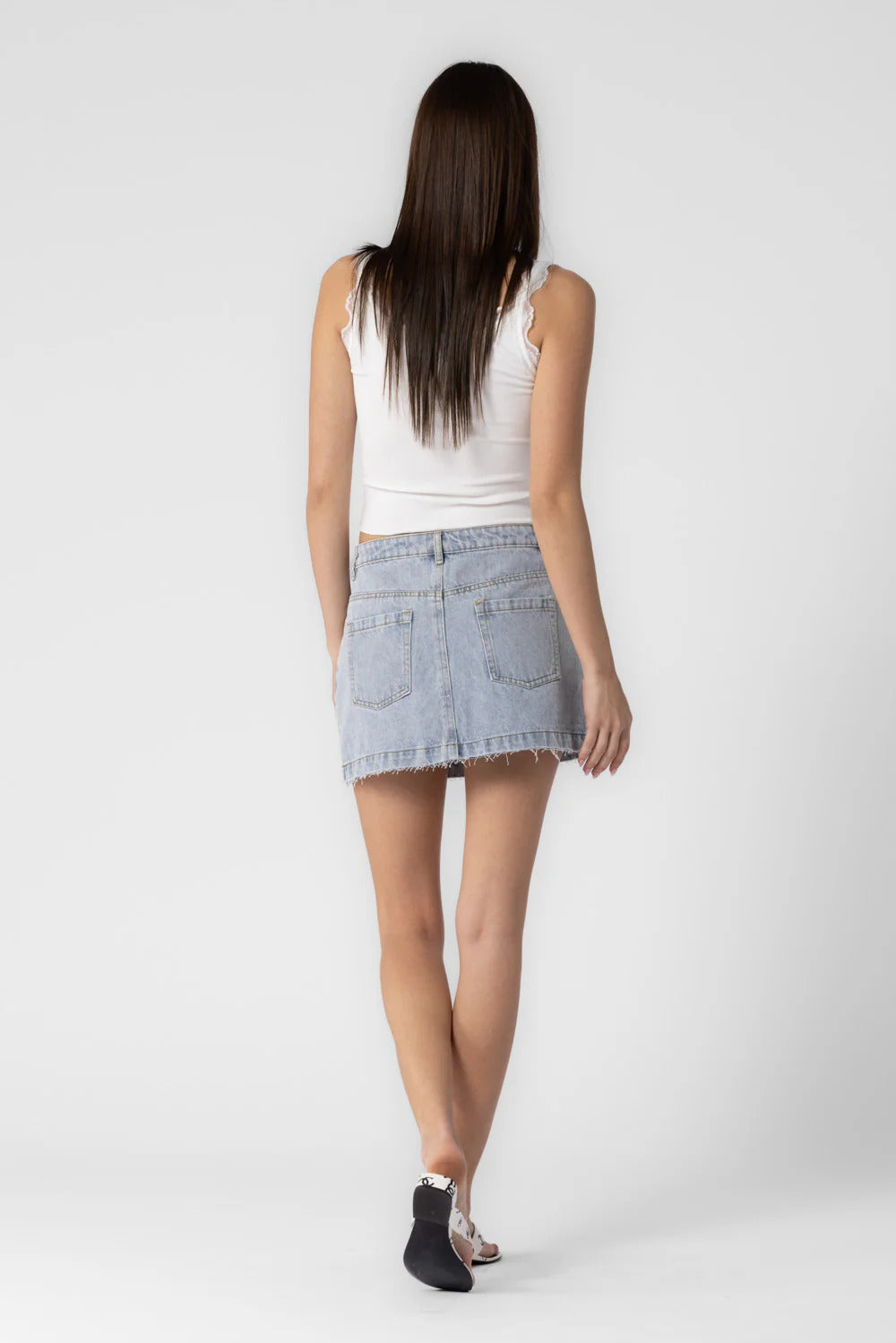 Ruby & Jenna Women's Ribbed Lace Tank Top