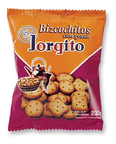 Pampa Direct Jorgito Bizcochitos de Grasa Classic Flour Biscuits, 200 g / 7.1 oz bag (pack of 3)