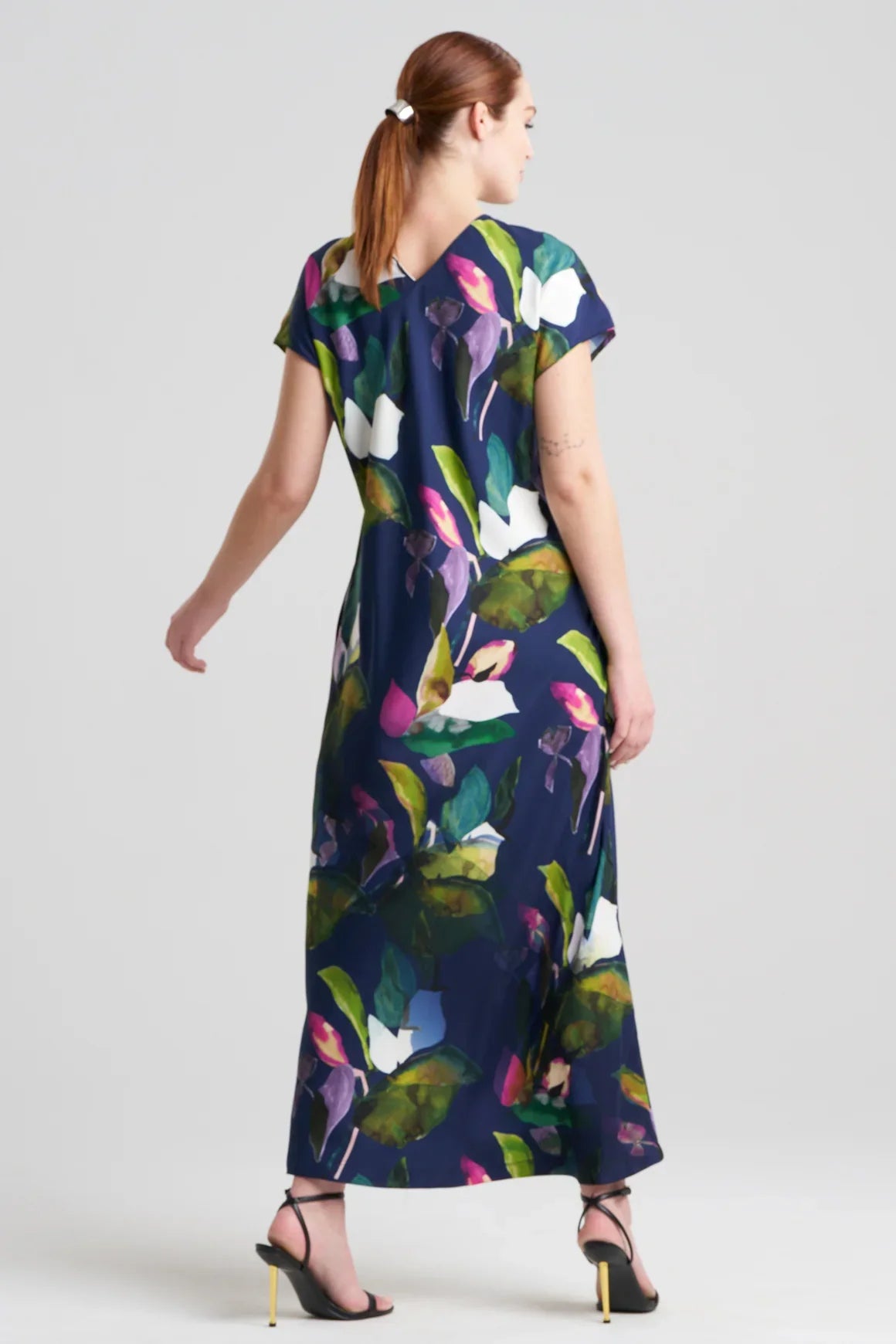 NATORI Daido Short Sleeve Caftan - Navy