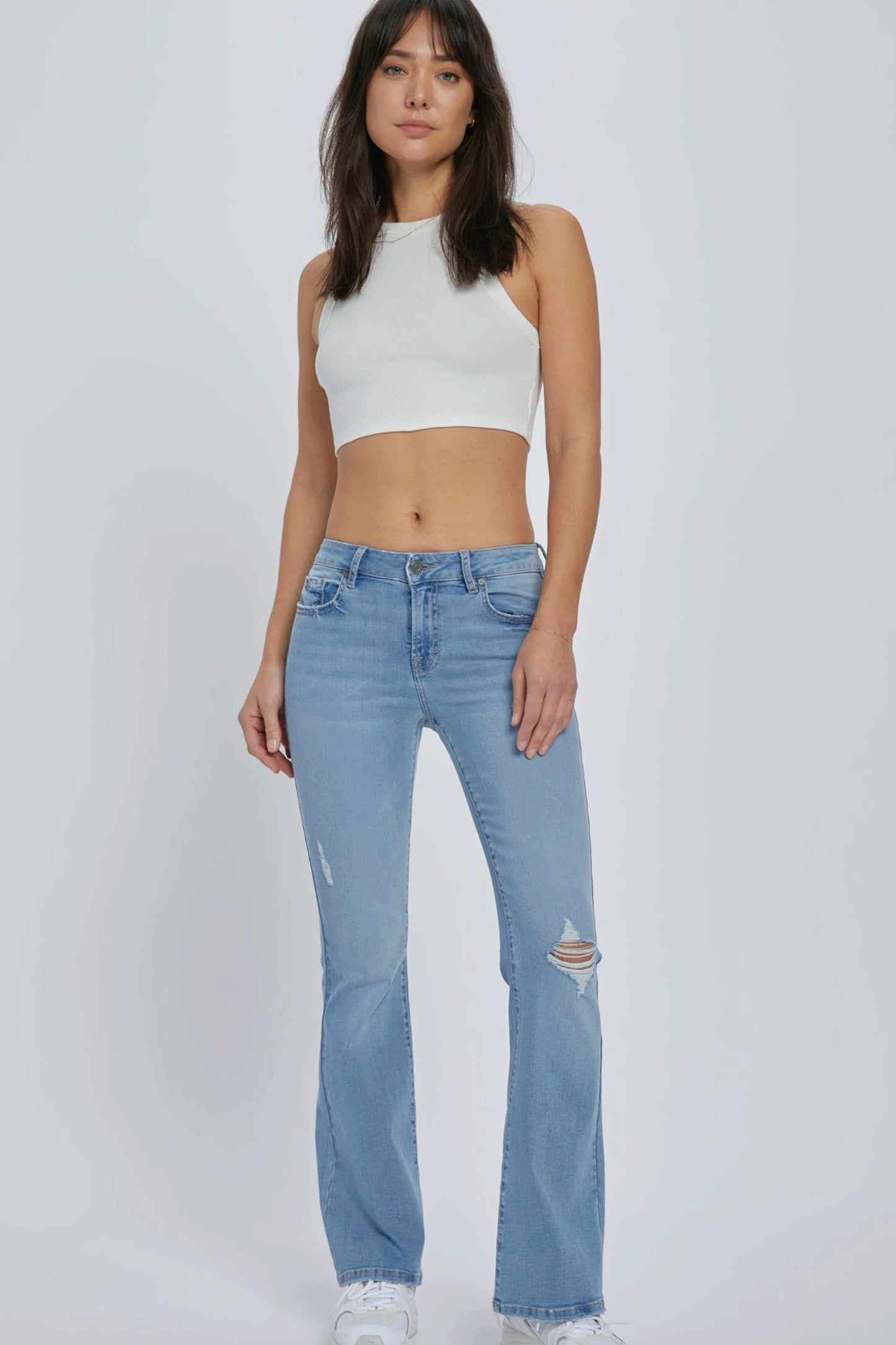 Ruby & Jenna Women's Mid Rise Flare