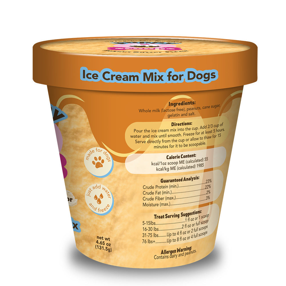 Puppy Cake Puppy Scoops Ice Cream Mix - Peanut Butter, Pint Size, 4.65 oz