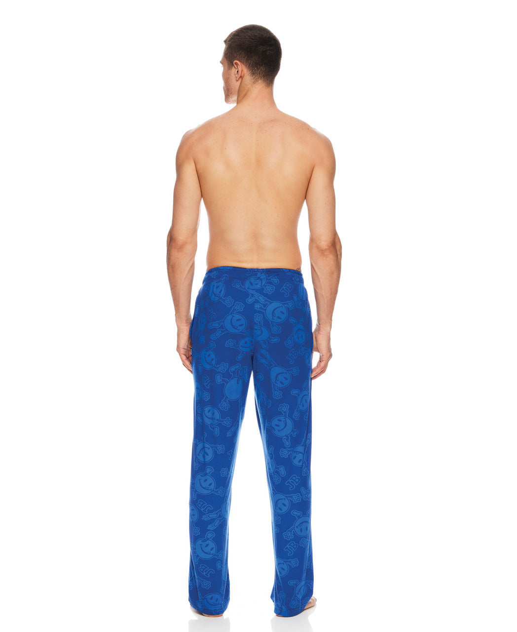 Joe Boxer Men's Blue "Subtle Licky" Open Leg Lounge Pants