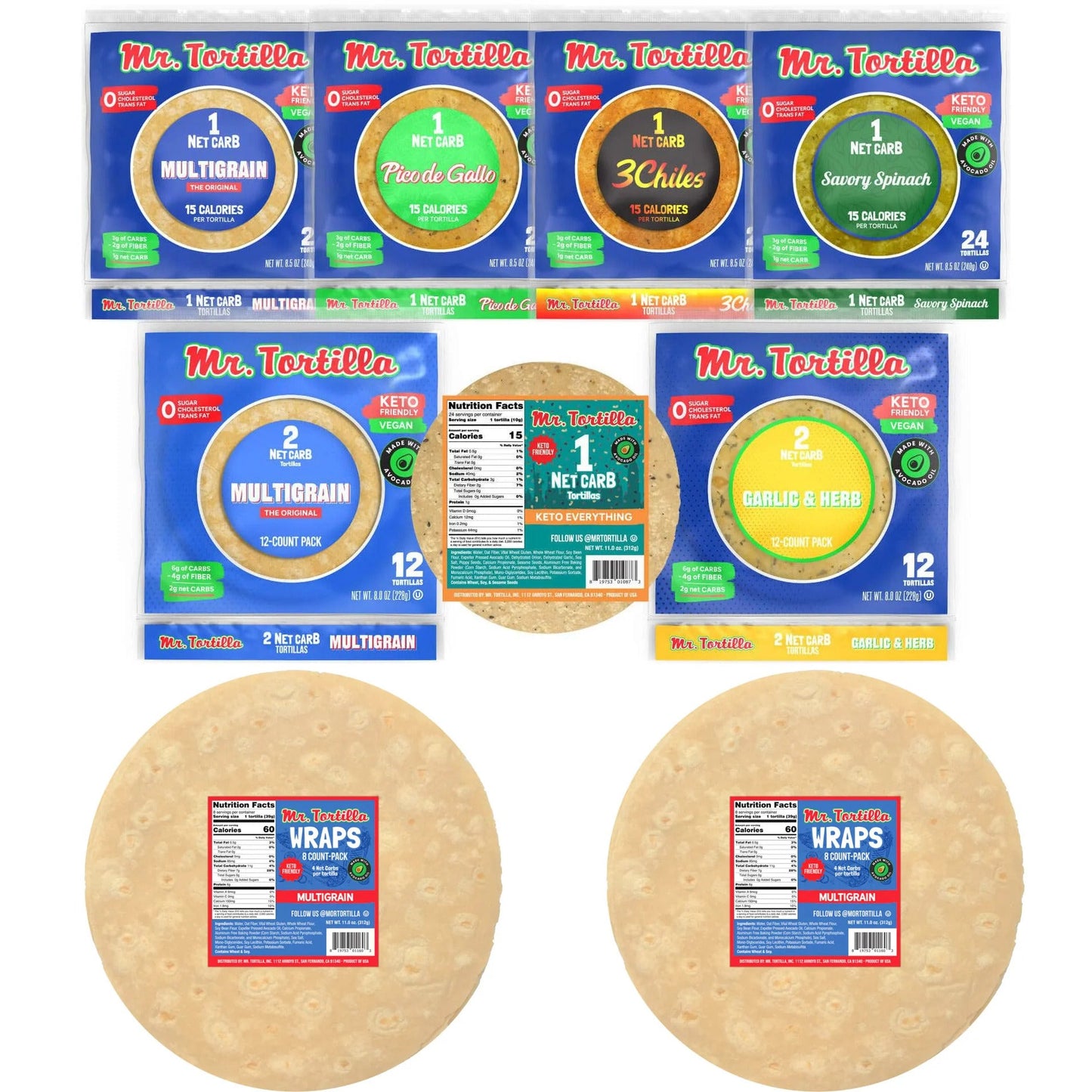 Mr. Tortilla Tortilla Sampler Pack
