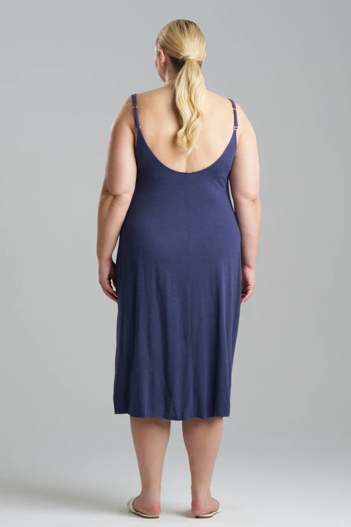Natori Shangri-La TENCEL Slip Dress - Ht Night Blue