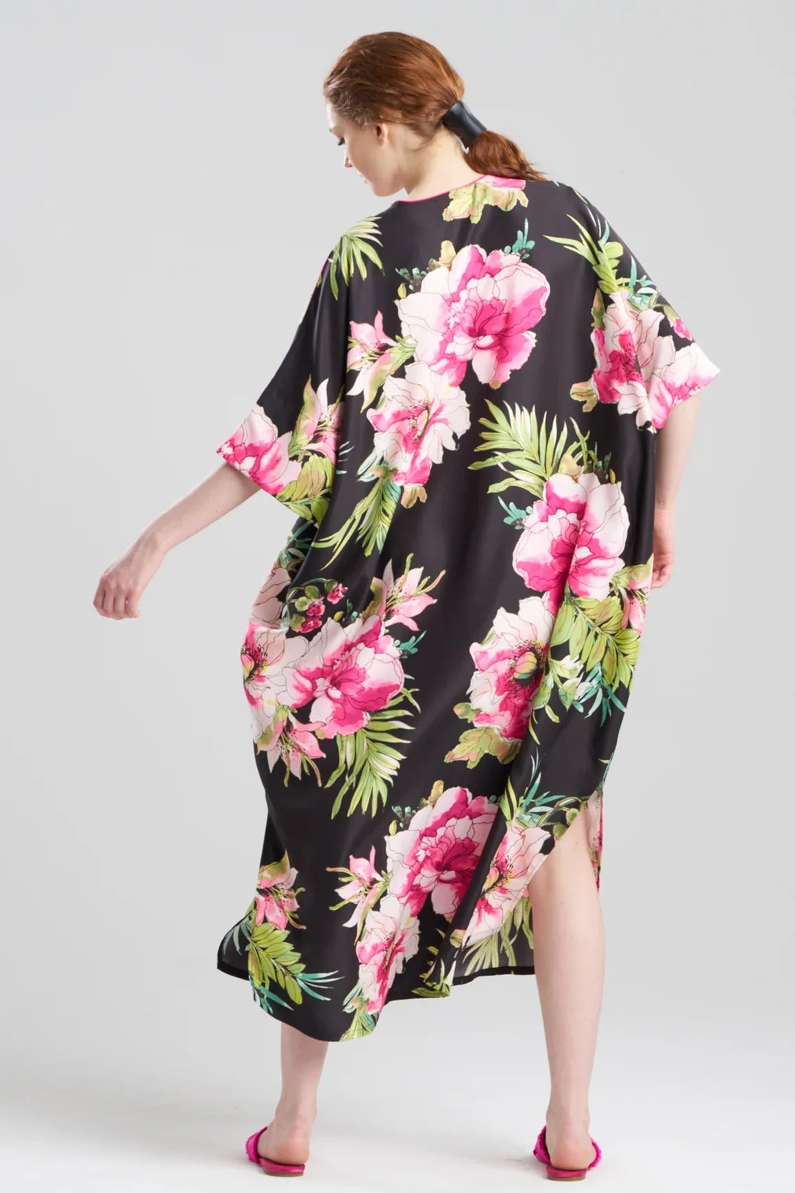 NATORI Sonomi Wedge Caftan - Black Multi