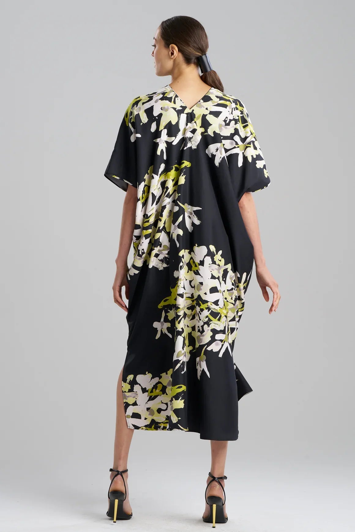 NATORI Sumi-E V-Neck Caftan