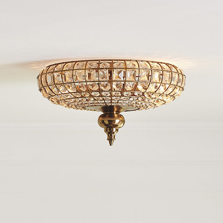 Ballard Designs Lucille Faceted Crystal Ceiling Mount