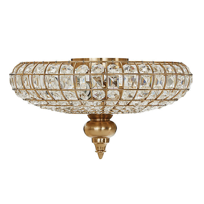 Ballard Designs Lucille Faceted Crystal Ceiling Mount