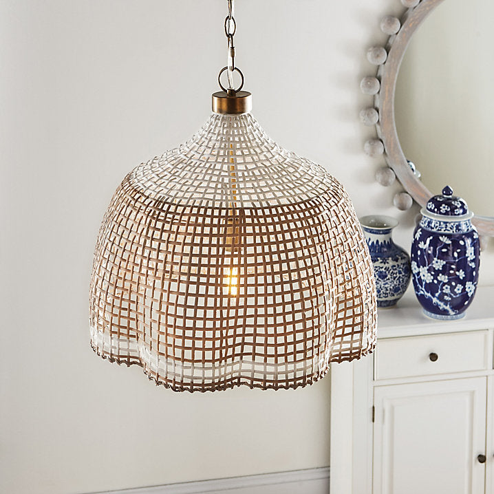 Ballard Designs Farrah Woven Pendant