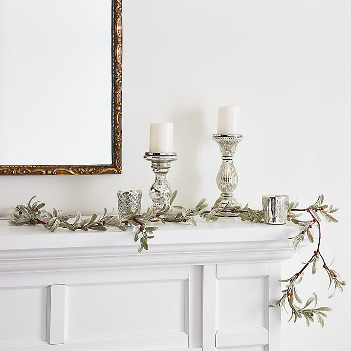 Ballard Designs Holly Berry Leaf Garland