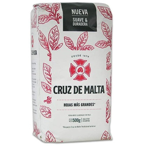 Pampa Direct Cruz de Malta Yerba Mate Wide Leaf - Since 1874 (500 g / 1.1 lb)