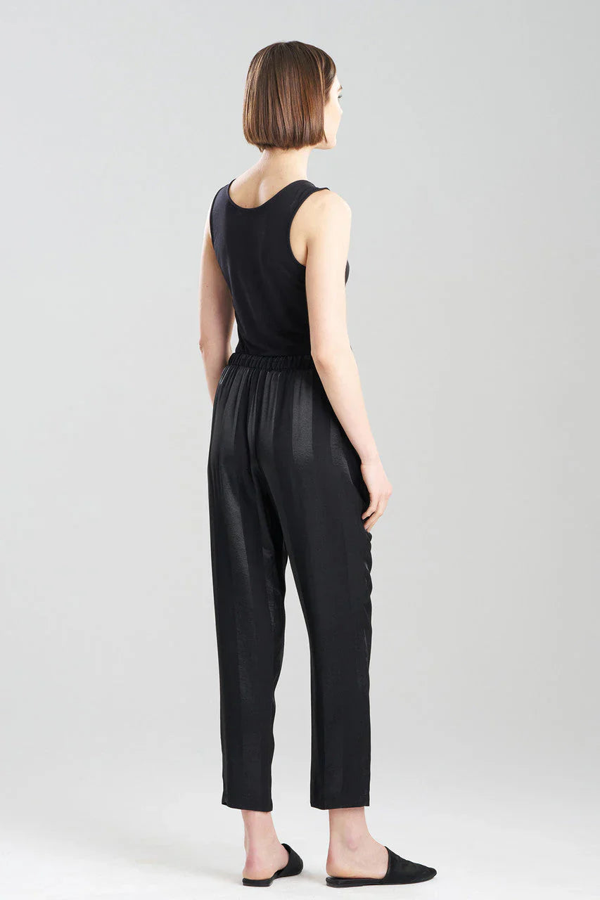 NATORI Satin Jacquard Stripe Pants