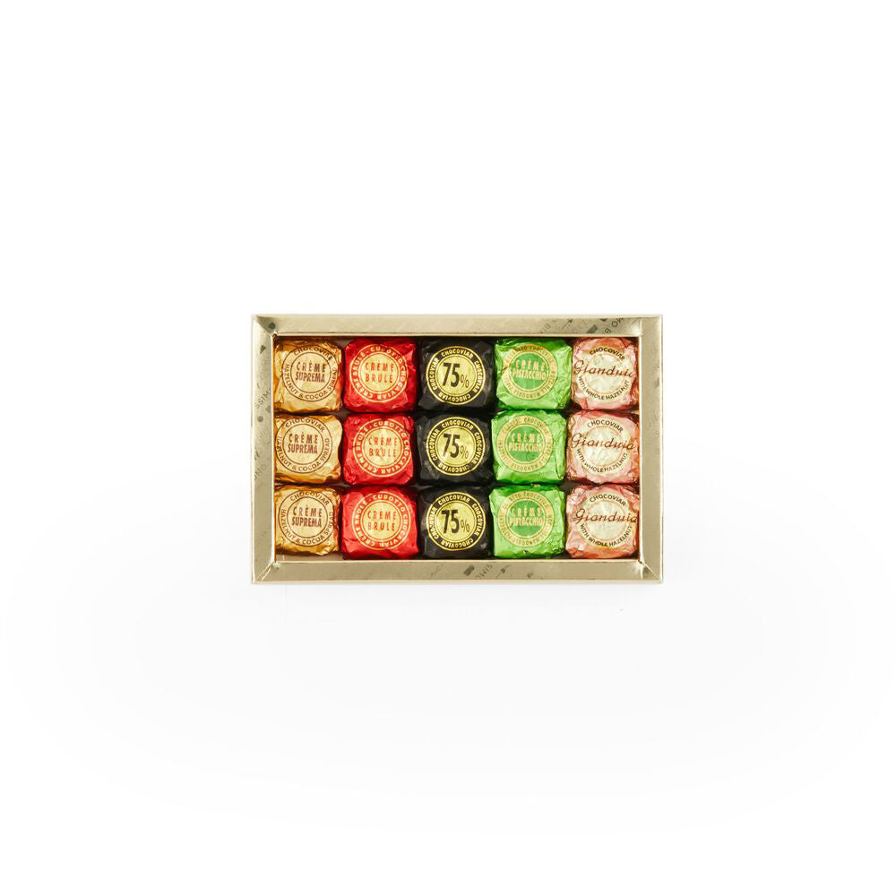 Venchi Golden Gift box with Assorted Chocoviar 10.05 oz
