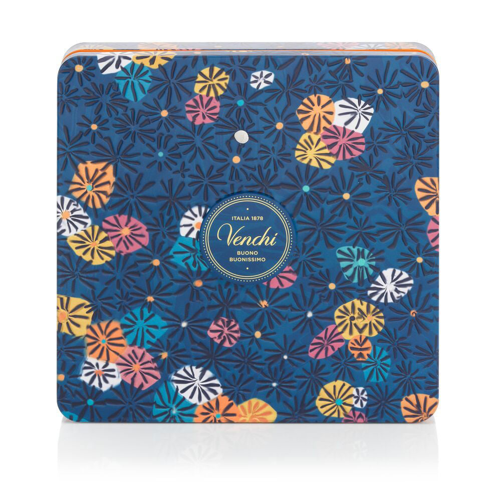 Venchi Blue Murrine Tin with Assorted Chocolates 14.77 oz