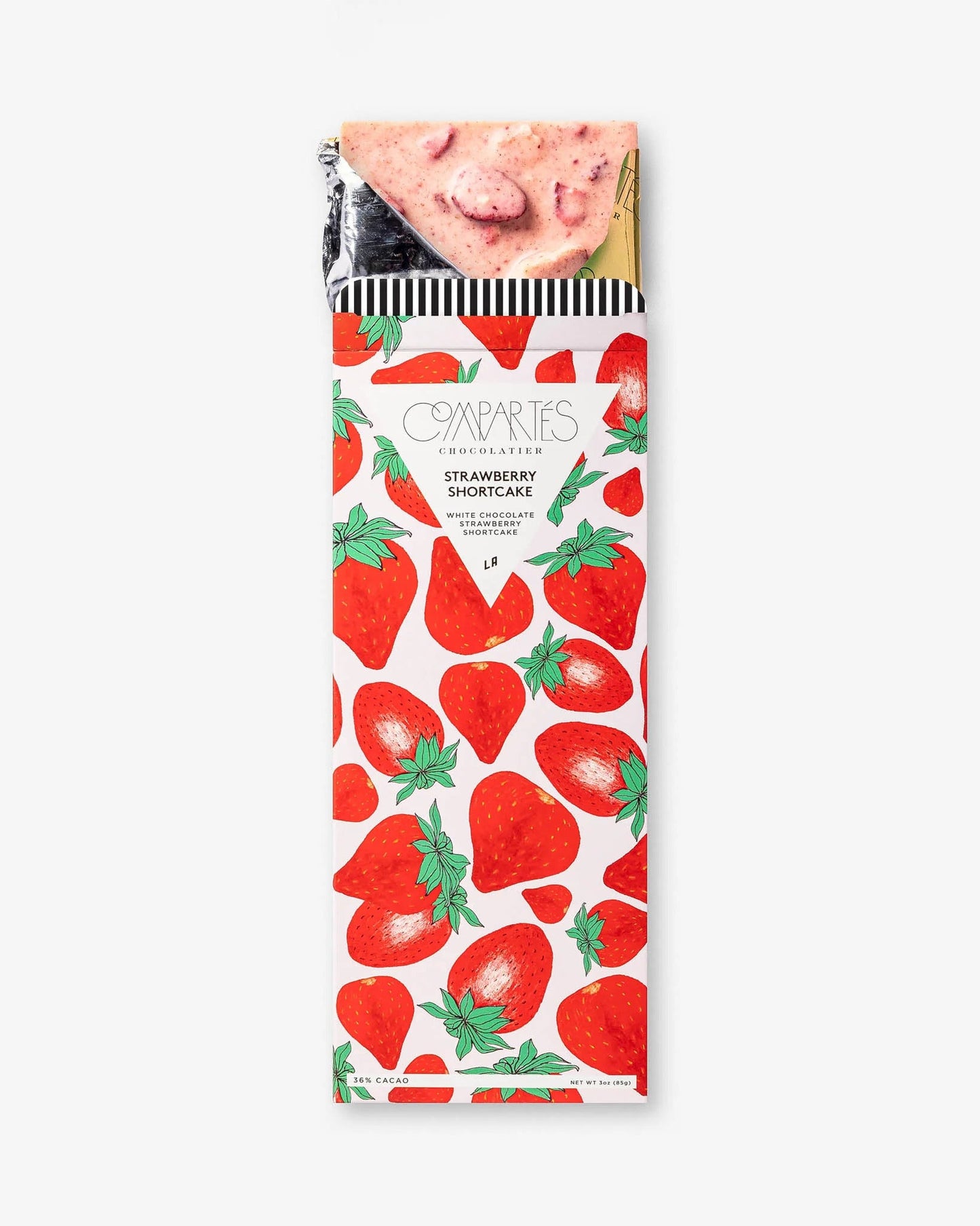 Compartes Chocolates Strawberry Shortcake Chocolate Bar