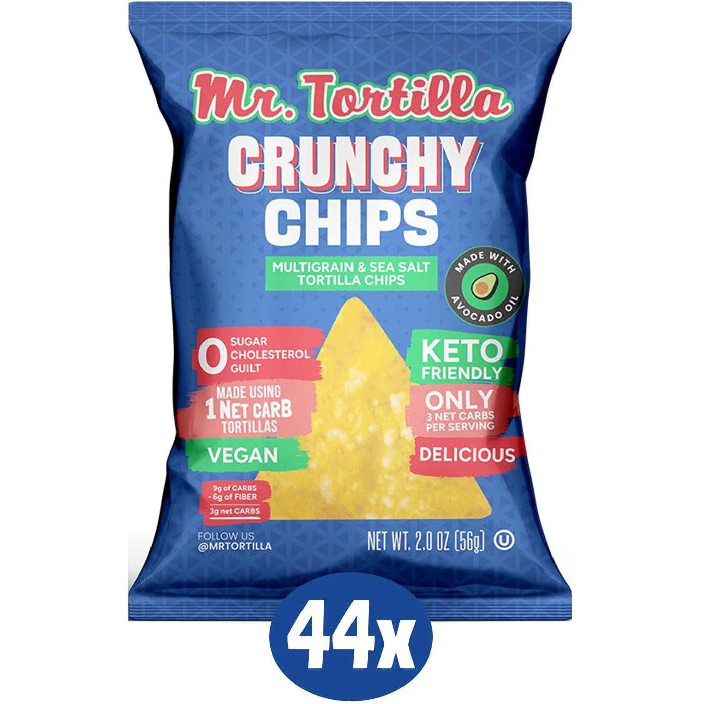 Mr. Tortilla Wholesale Crunchy Chips - 44 Bags
