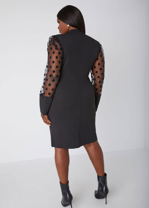 Ashley Stewart Embellished Paneled Bodycon Dress