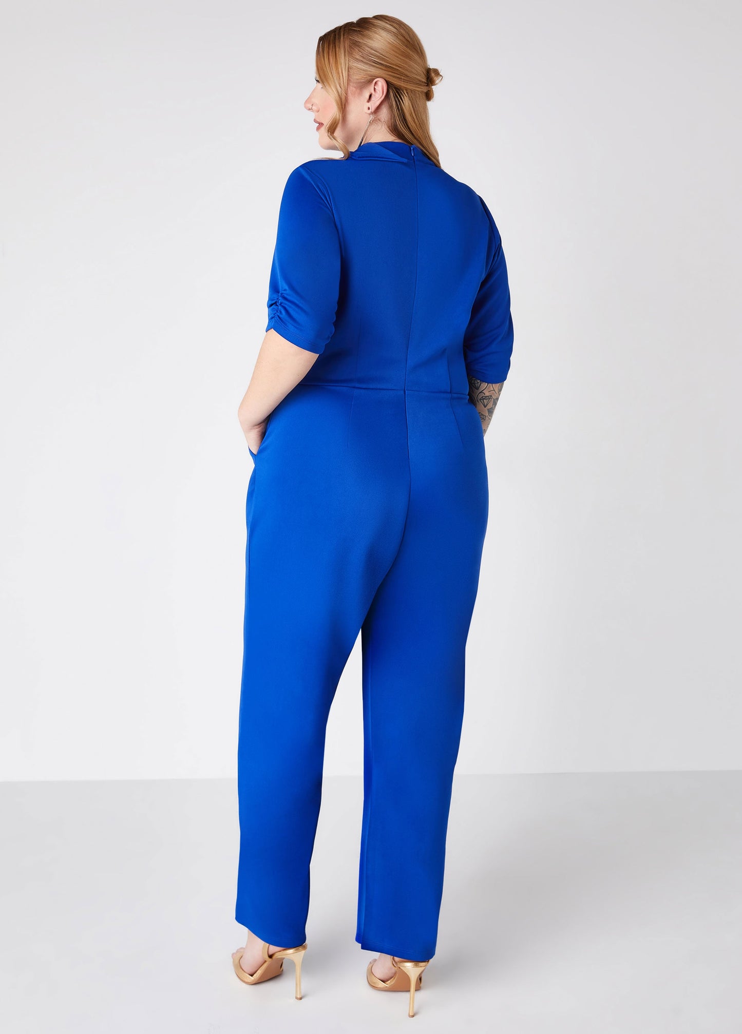 Knotted Straight Knotted Straight Leg Jumpsuit