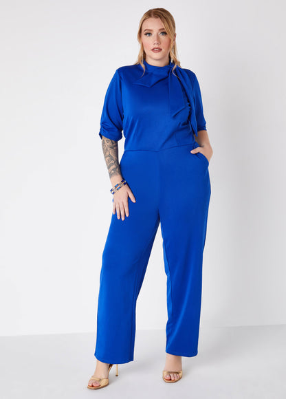 Knotted Straight Knotted Straight Leg Jumpsuit