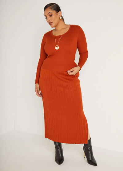 Ashley Stewart Ribbed Knit Top (x2)