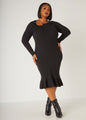 Ashley Stewart Chain Cutout Sweater Dress