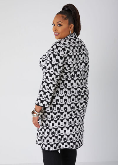 Ashley Stewart Swirl Sweater Shift Dress