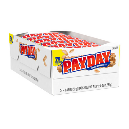 PAYDAY Peanut Caramel Candy Bars, 1.85 oz (24 Count)