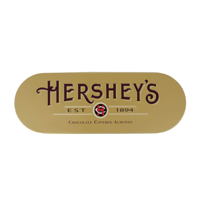 HERSHEY'S Milk Chocolate Covered Almond 16oz Tin