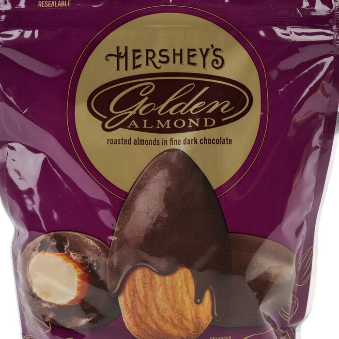 GOLDEN ALMOND Dark Chocolate Covered Almond 16oz Pouch