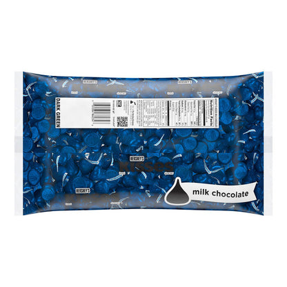 HERSHEY'S KISSES Milk Chocolates in Dark Blue Foils - 66.7oz 66.7oz Candy Bag