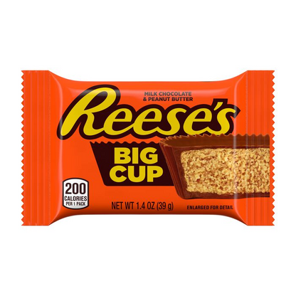 REESE'S BIG CUP Milk Chocolate Peanut Butter Cups, 1.4 oz (16 Count)