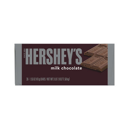 HERSHEY'S Milk Chocolate Candy Bars, 1.55 oz (36 Count)