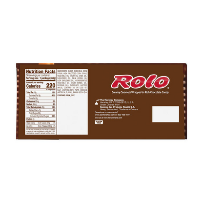 ROLO Rich Chocolate Caramels Candy Rolls, 1.7 oz (36 Count)