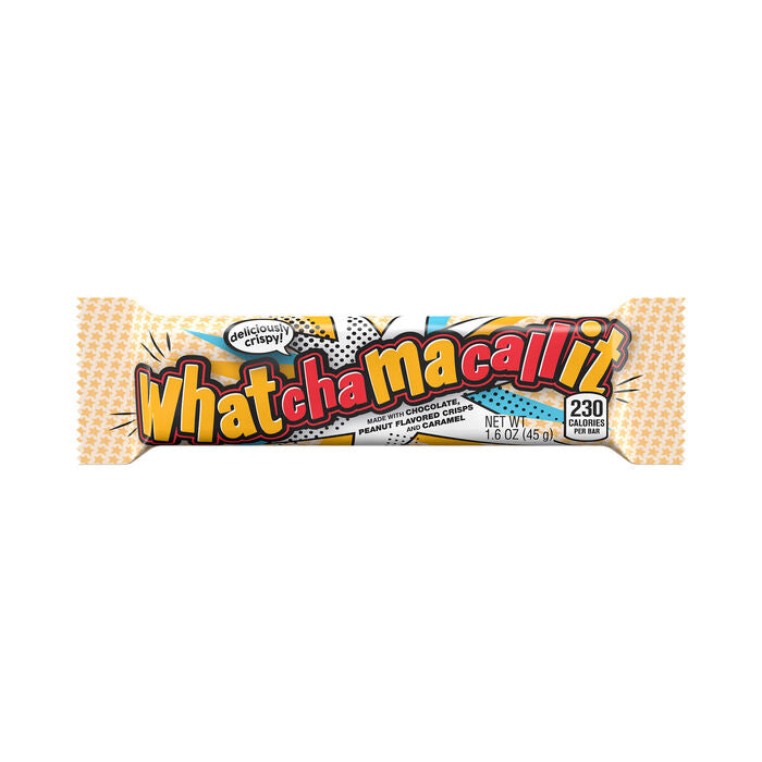 WHATCHAMACALLIT Chocolate, Caramel, and Peanut Crisps Candy Bars, 1.6 oz (36 Count)