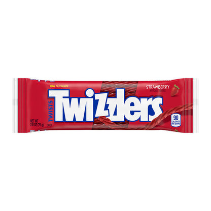 TWIZZLERS Twists Strawberry Flavored Licorice Style Candy Packs, 2.5 oz (18 Count)