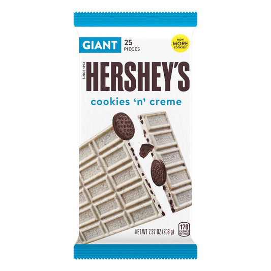 HERSHEY'S Cookies N Cream Giant 7.37oz Candy Bar