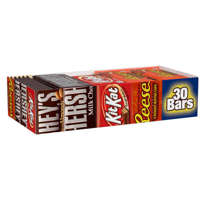 HERSHEY'S Favorite Standard Size Variety Pack 30 Candy Bars