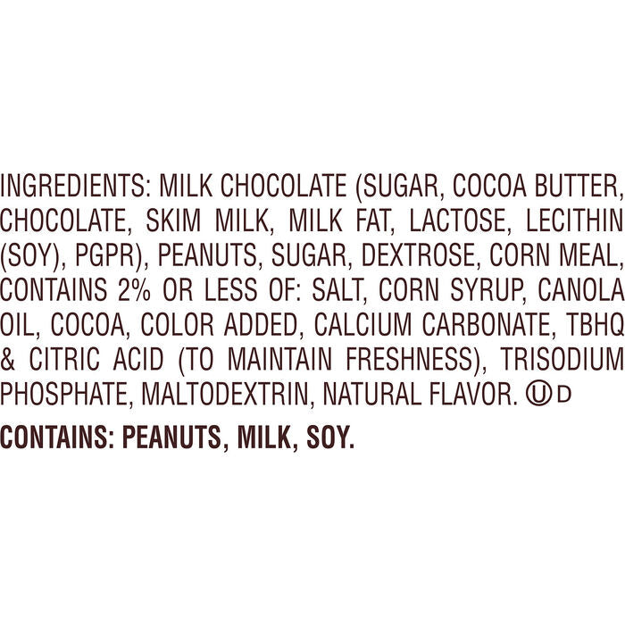 REESE'S Big Cup Milk Chocolate Peanut Butter Cups with REESE'S PUFFS Cereal Candy Packs, 1.2 oz (16 Count)