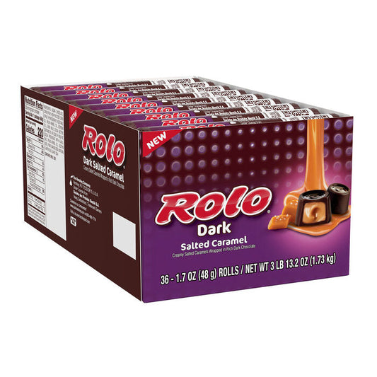 ROLO Salted Caramel Dark Chocolate Candy Packs, 1.7 oz (36 Count)