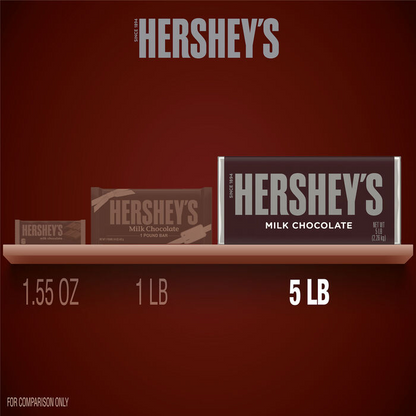 HERSHEY'S World's Largest Milk Chocolate 5lb Candy Bar