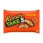 REESE'S TAKE 5 Pretzel, Peanut and Chocolate Snack Size, Candy Bag, 11.25 oz