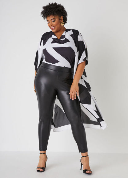 Ashley Stewart Abstract Print Kimono